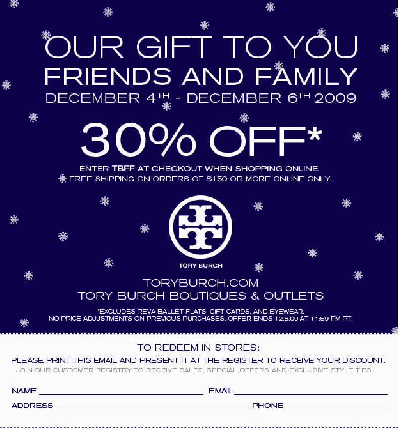 tory burch coupon november 2020