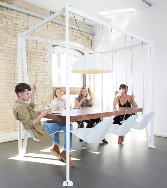 swinging conference table