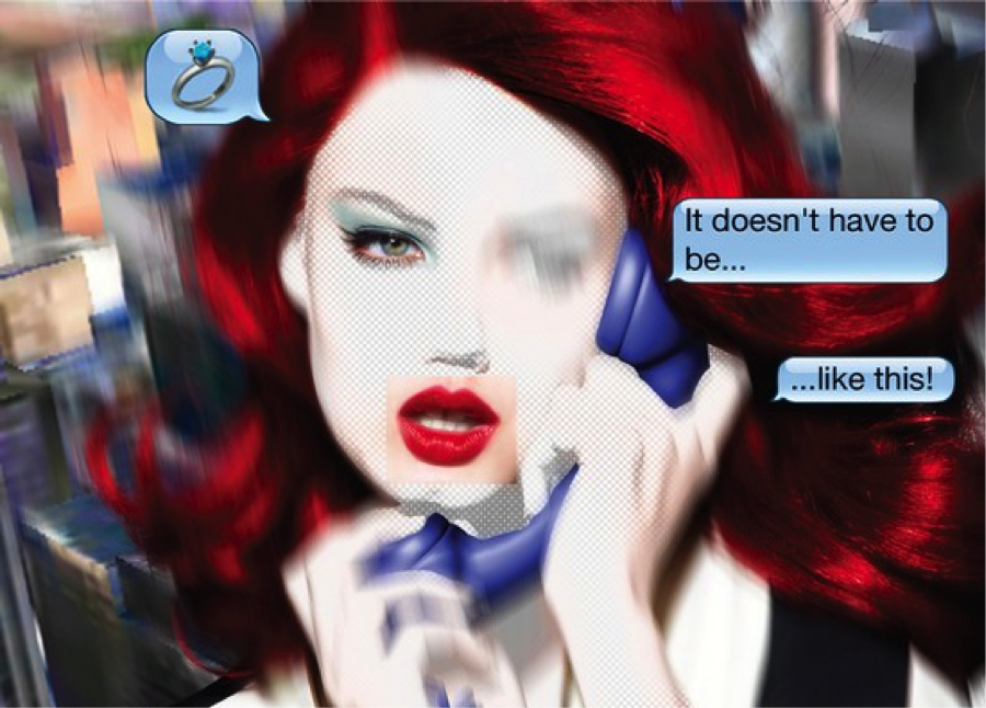 Lindsey Wixson in Text Talk