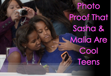 Proof that Sasha & Malia are cool