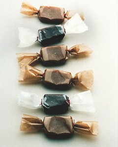 dark chocolate caramels