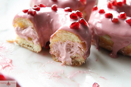 Pomegranate donut