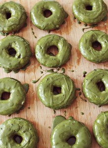 green tea donuts