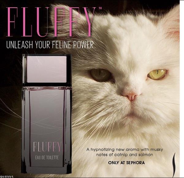 Fluffy cat inspired perfume