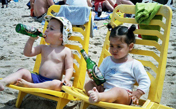 kids at the beach