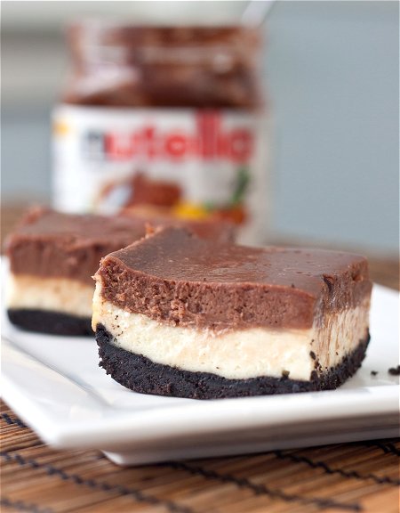 nutellacheesecakebars