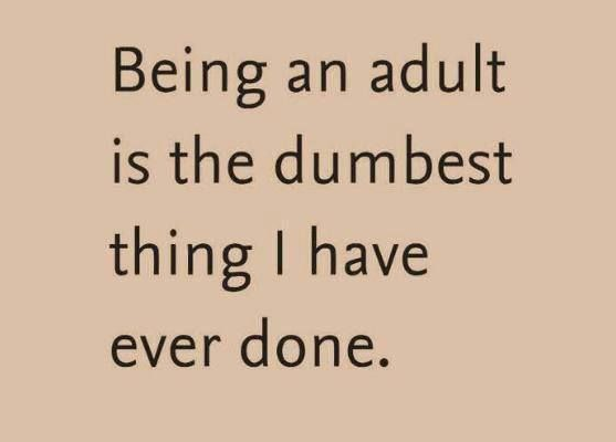 being an adult sucks