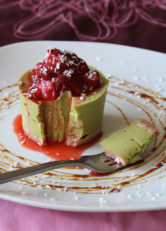 green cheesecake