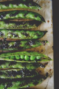 grilled pea pods
