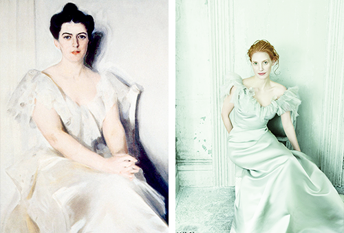 Jessica Chastain in Vogue Frances Folsom Cleveland