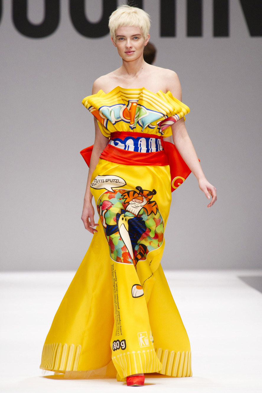 moschino yellow dress