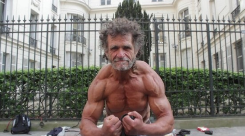 homeless bodybuilder