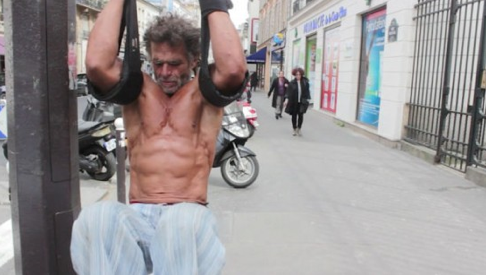 homeless bodybuilder