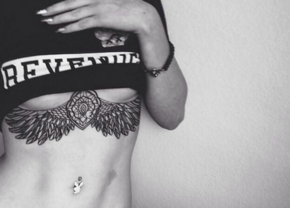 125 Trendy Underboob Tattoos Youll Need to See  Tattoo Me Now