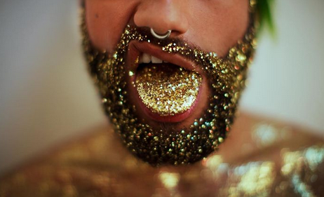 glitter beards
