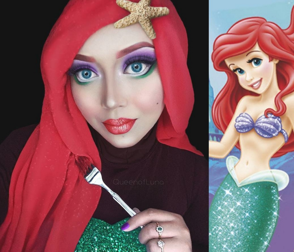 disney hijab makeup artist