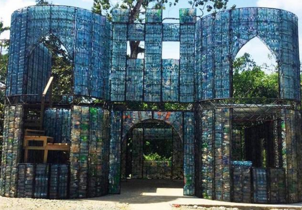 plastic bottle village in panama