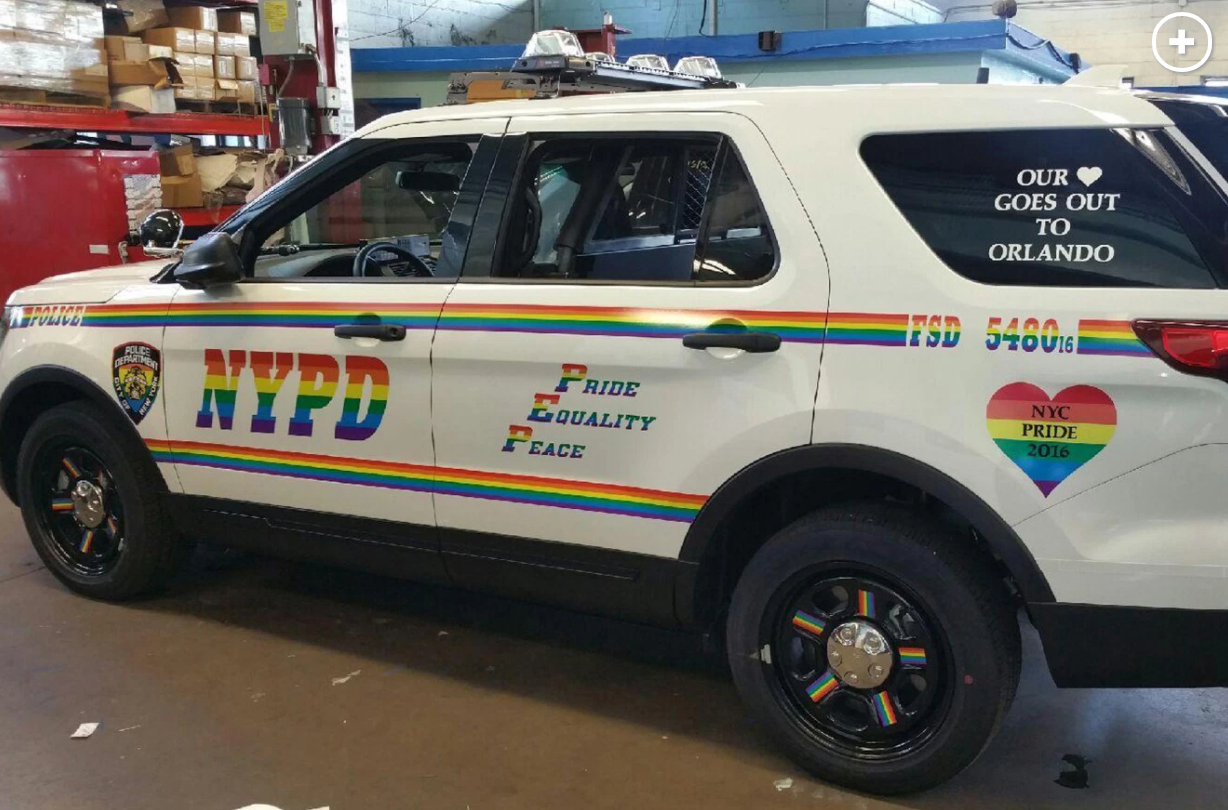 nypd gay patrol car