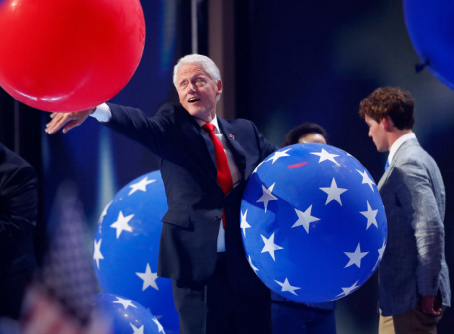 bill clinton balloons