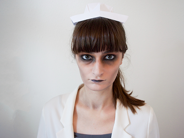 Easy DIY Zombie Nurse Makeup Tutorial