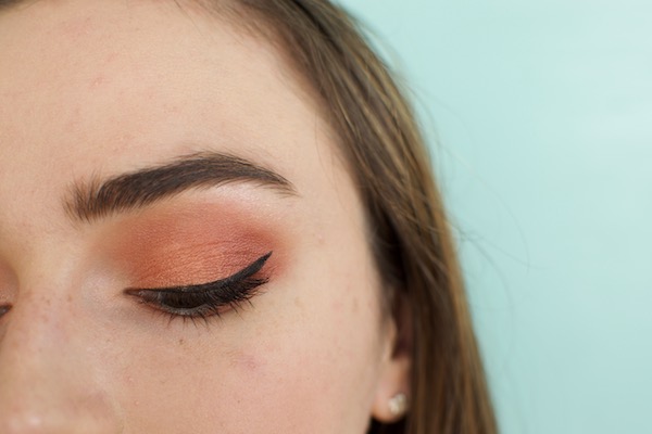 dark red eyeshadow