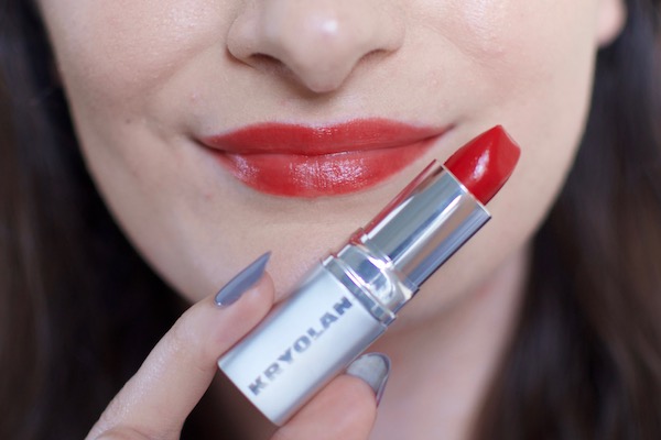 kryolan lipstick in bright red, what lipstick should I wear?