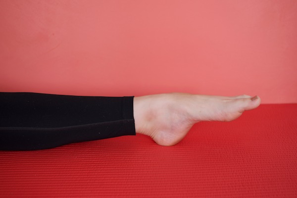 stretches for aching feet, point and flex