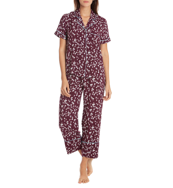 floral cropped softest womens pajamas