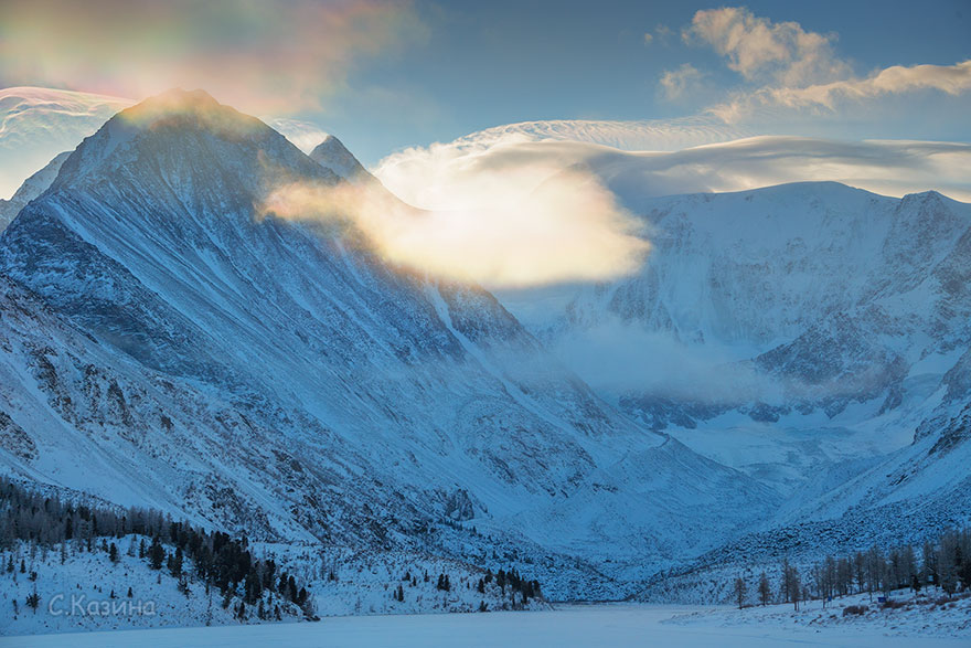 iridescent clouds