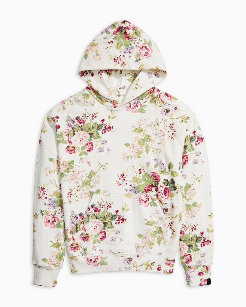 rag & bone X Laura Ashley terry hoodie, fall 2020 loungewear trends