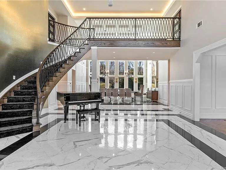 Spring Valley, NY mansion foyer