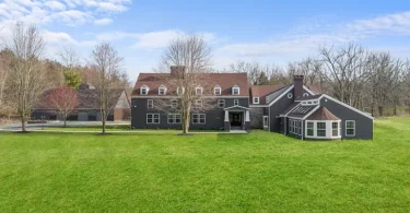 Kingston, New York Mansion, exterior shot from Marbletown