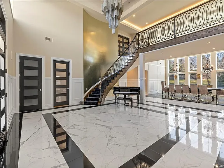 Spring Valley, NY mansion foyer