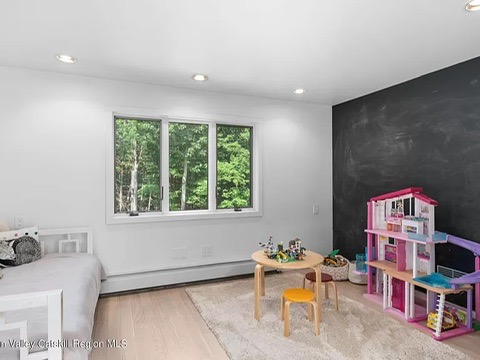 woodstock, ny retreat, modern minimalist kids bedroom