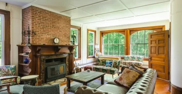 Elka Park, NY Mansion living room