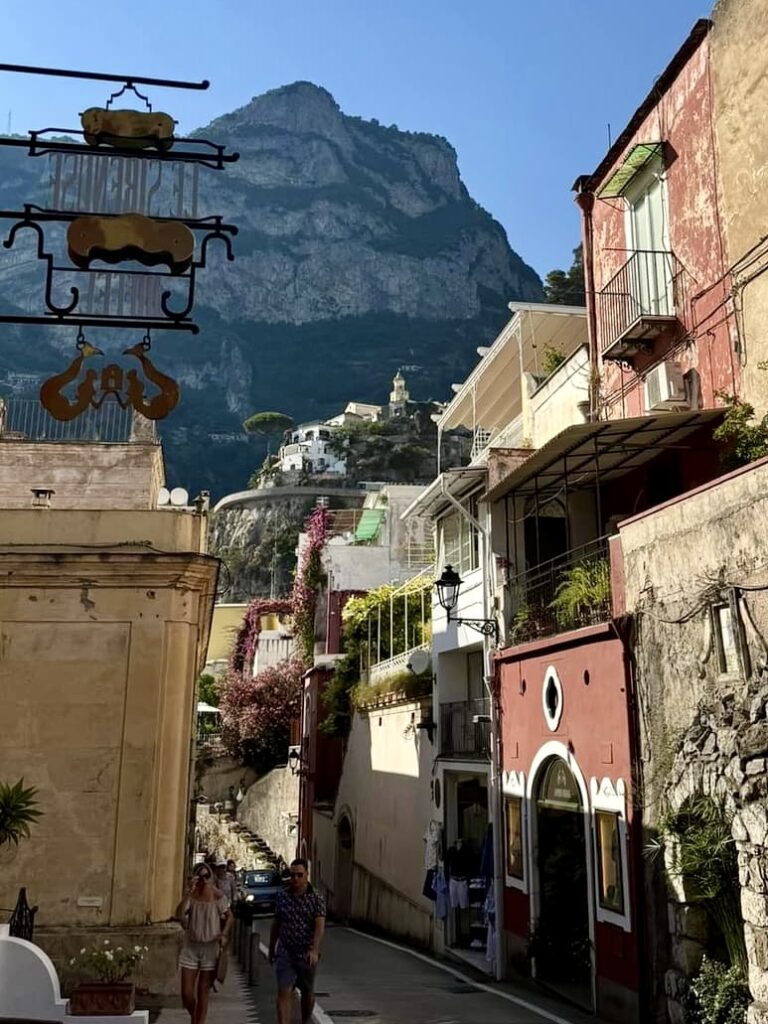 positano beach, walking the streets of positano village