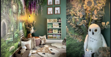 enchanting kids room design, DIY kids forest themed kids room project