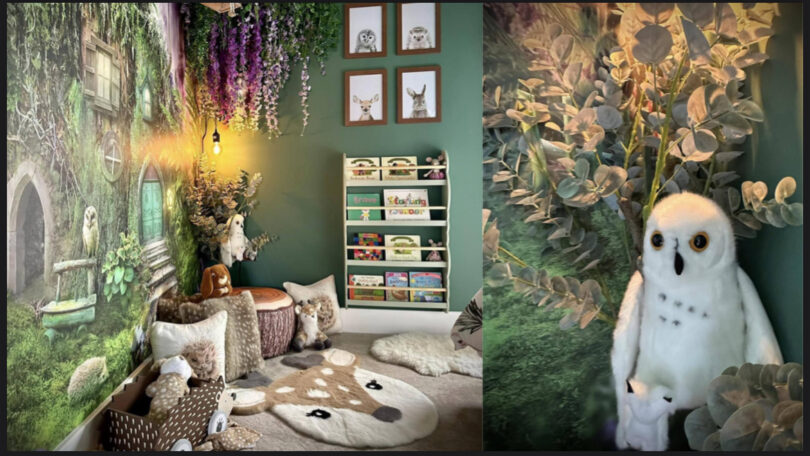 enchanting kids room design, DIY kids forest themed kids room project