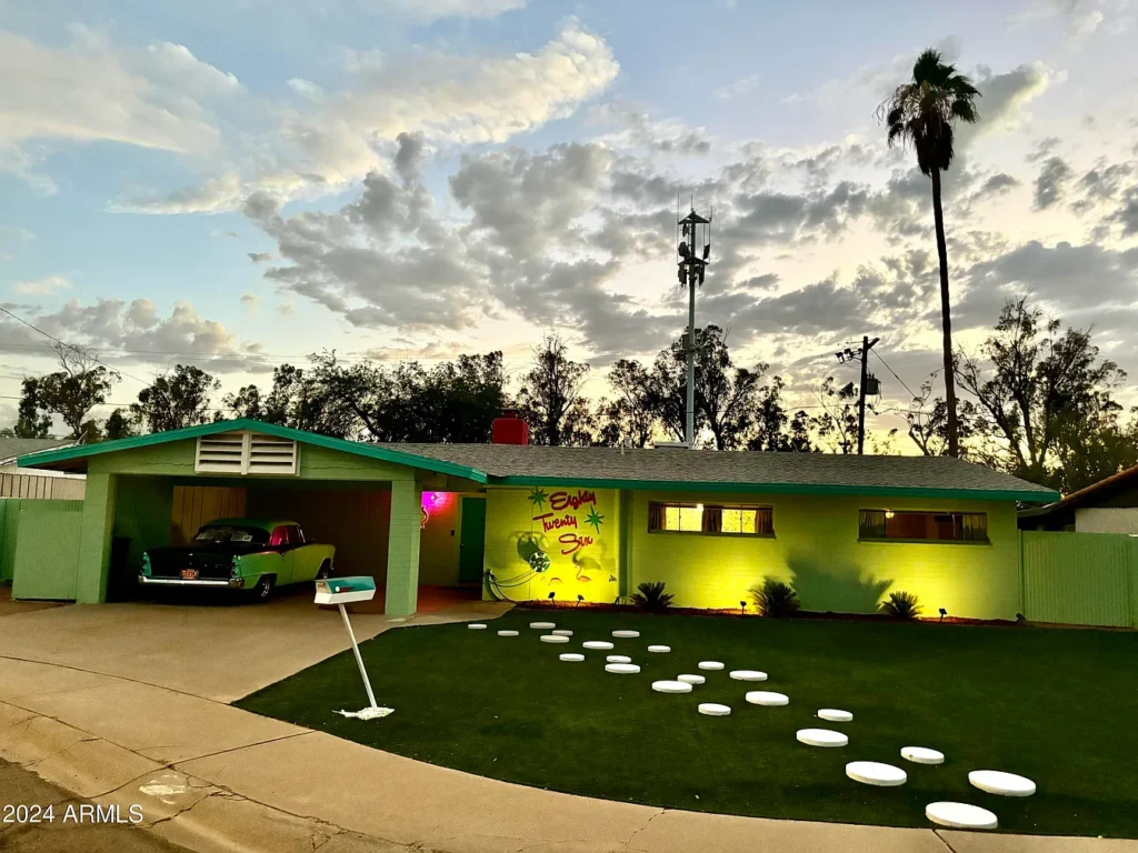 1950s suburban family life home, phoenix arizona 1957 ranch style home perfectly preserved