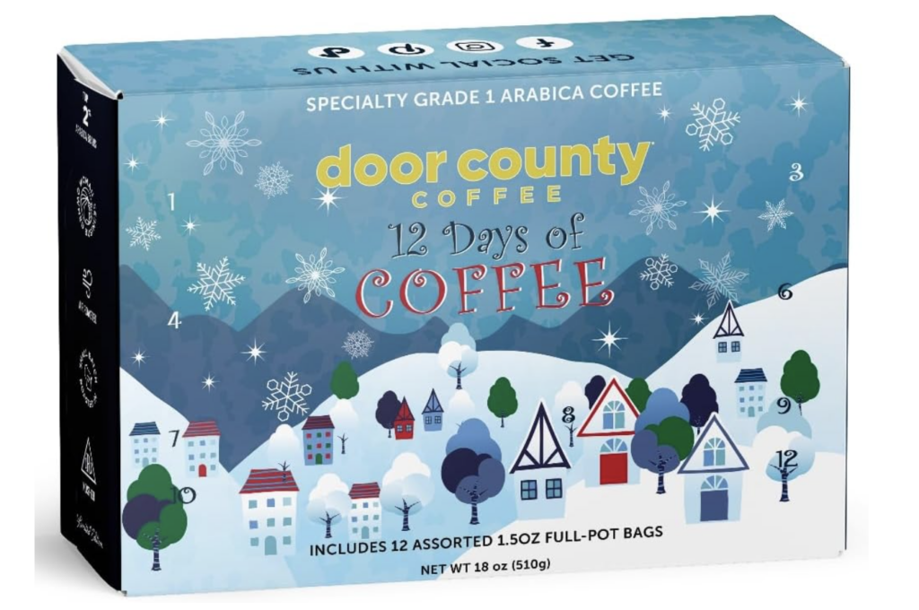 Door County Flavored Ground Coffee Advent Calendar, best coffee advent calendar