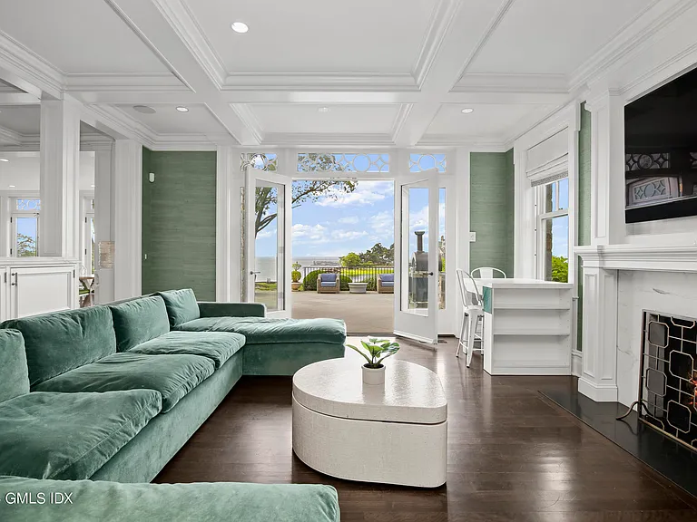 most expensive home in Connecticut, Greenwich mansion interior with modern classic interior finishing inspired by palm beach