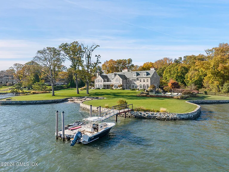 most expensive home in Connecticut, Greenwich mansion exterior on the Long Island Sound