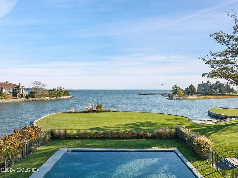 most expensive home in Connecticut, Greenwich mansion exterior on the Long Island Sound