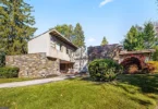 Philly home of boxer Muhammad Ali and family, midcentury modern home exterior in Morris Park Philadelphia