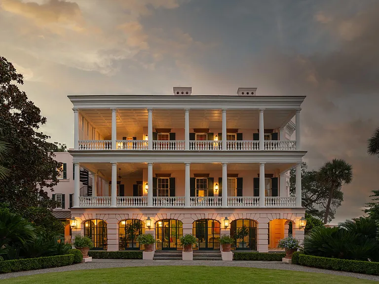 Scott Bessent's Charleston Waterfront Mansion, 5 east battery street in charleston south carolina