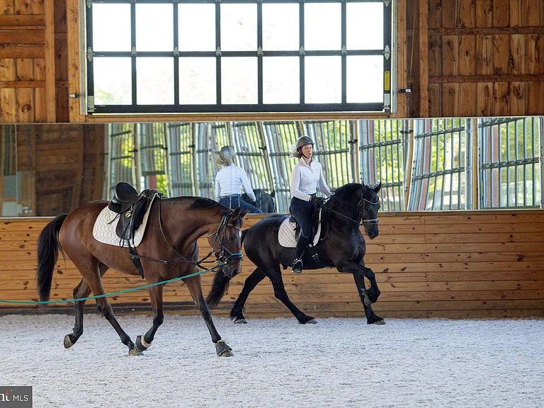 1700s equestrian estate in Lower Gwynedd Pennsylvania, heated horse riding ring