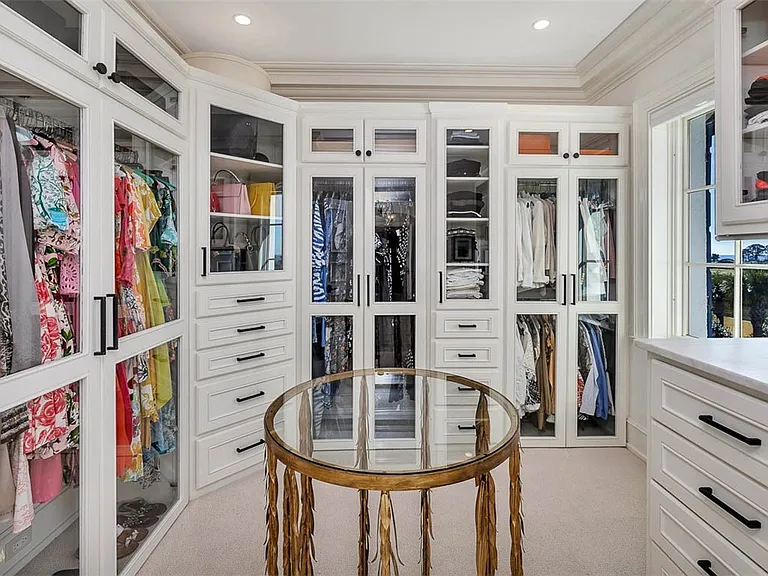 Most beautiful mansion on Saint Simons Island, Georgia, giant master bedroom walk-in closet