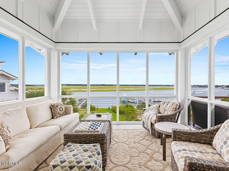 Wilmington Beach Mansion with Panoramic Views, three season sun room