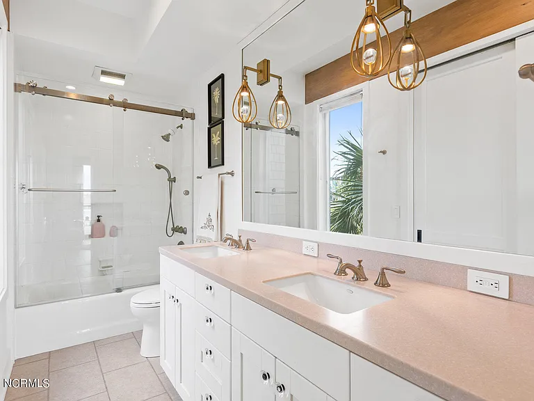 Wilmington Beach Mansion with Panoramic Views, modern neutral bathroom