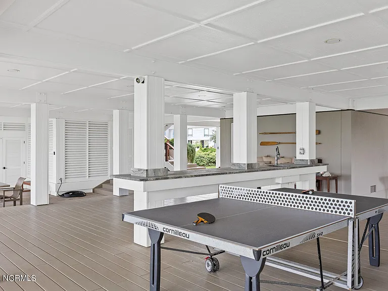 Wilmington Beach Mansion with Panoramic Views, covered patio ping pong table